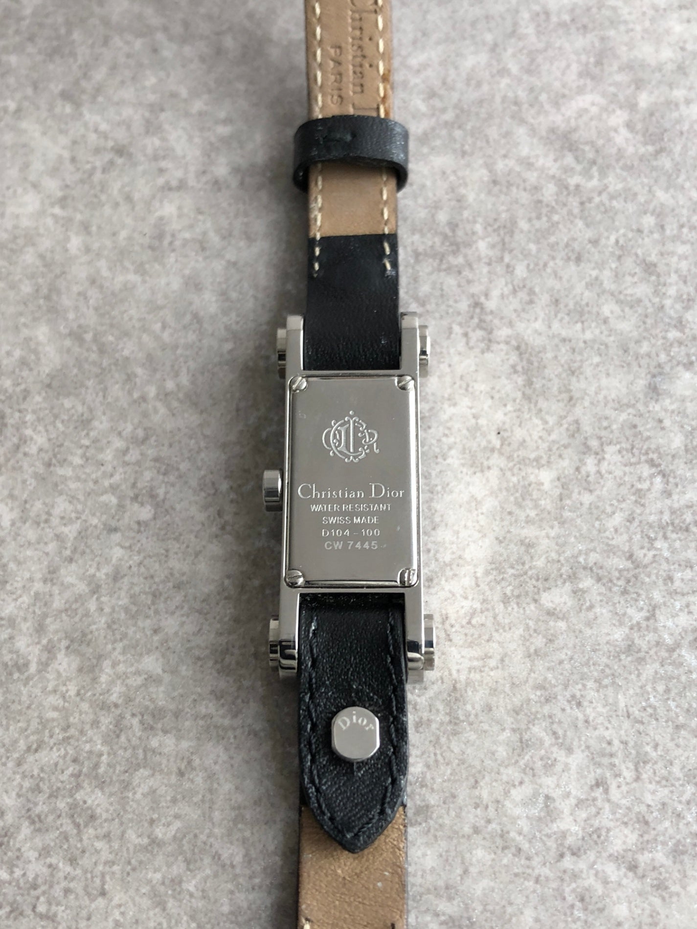 Christian Dior Watch Silver D104-100 Vintage k26sup