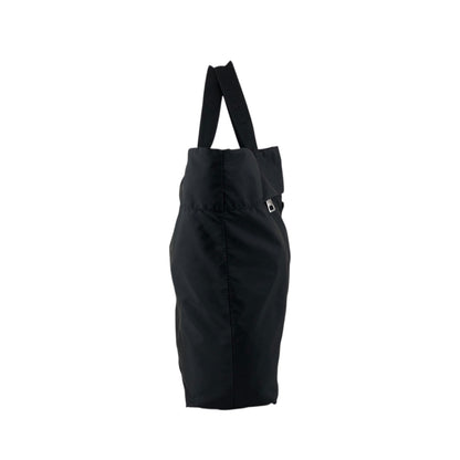 PRADA Tessuto Triangle Logo Handbag Black Vintage w5jss8