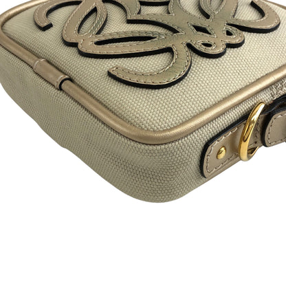 LOEWE Anagram Small Shoulder bag Beige Vintage meahck