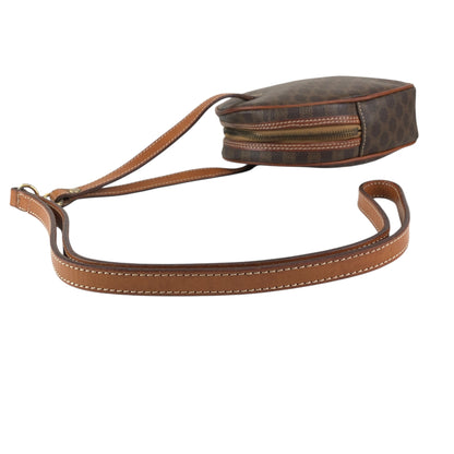 CELINE Macadam Shoulder bag Brown Vintage zhsca6