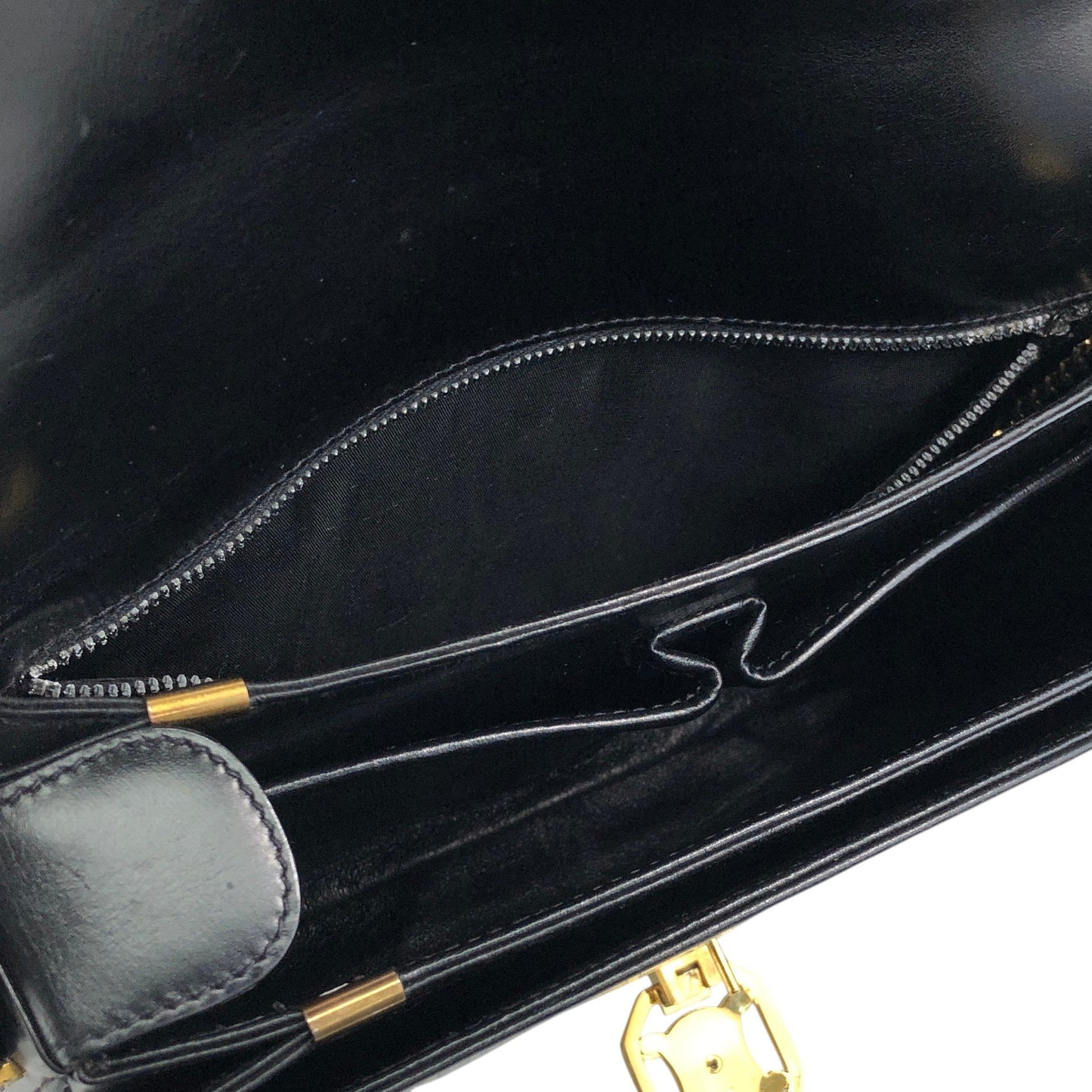CELINE Blason Shoulder bag Black Vintage ad7eeu