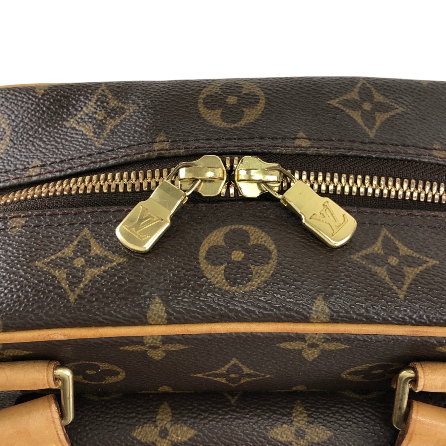 LOUIS VUITTON Monogram Handbag Brown M51161 Vintage bfxwva