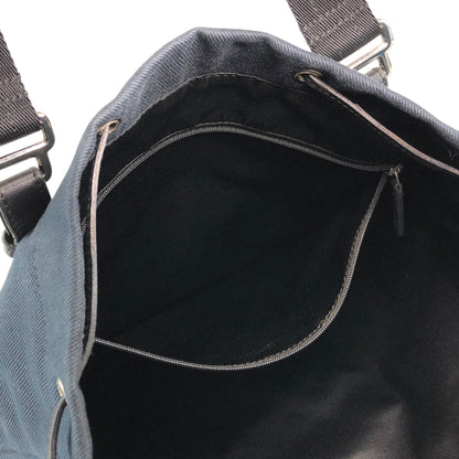 Yves Saint Laurent YSL Logo Totebag Handbag Black Vintage vtg2pn