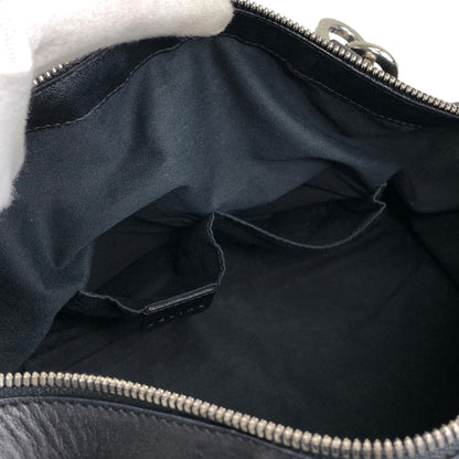CELINE Blason Shoulder bag Black Vintage ftjas7