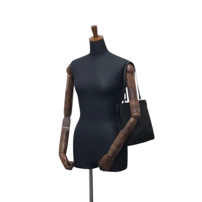 PRADA Tessuto Triangle Logo Totebag Black Vintage x4un45