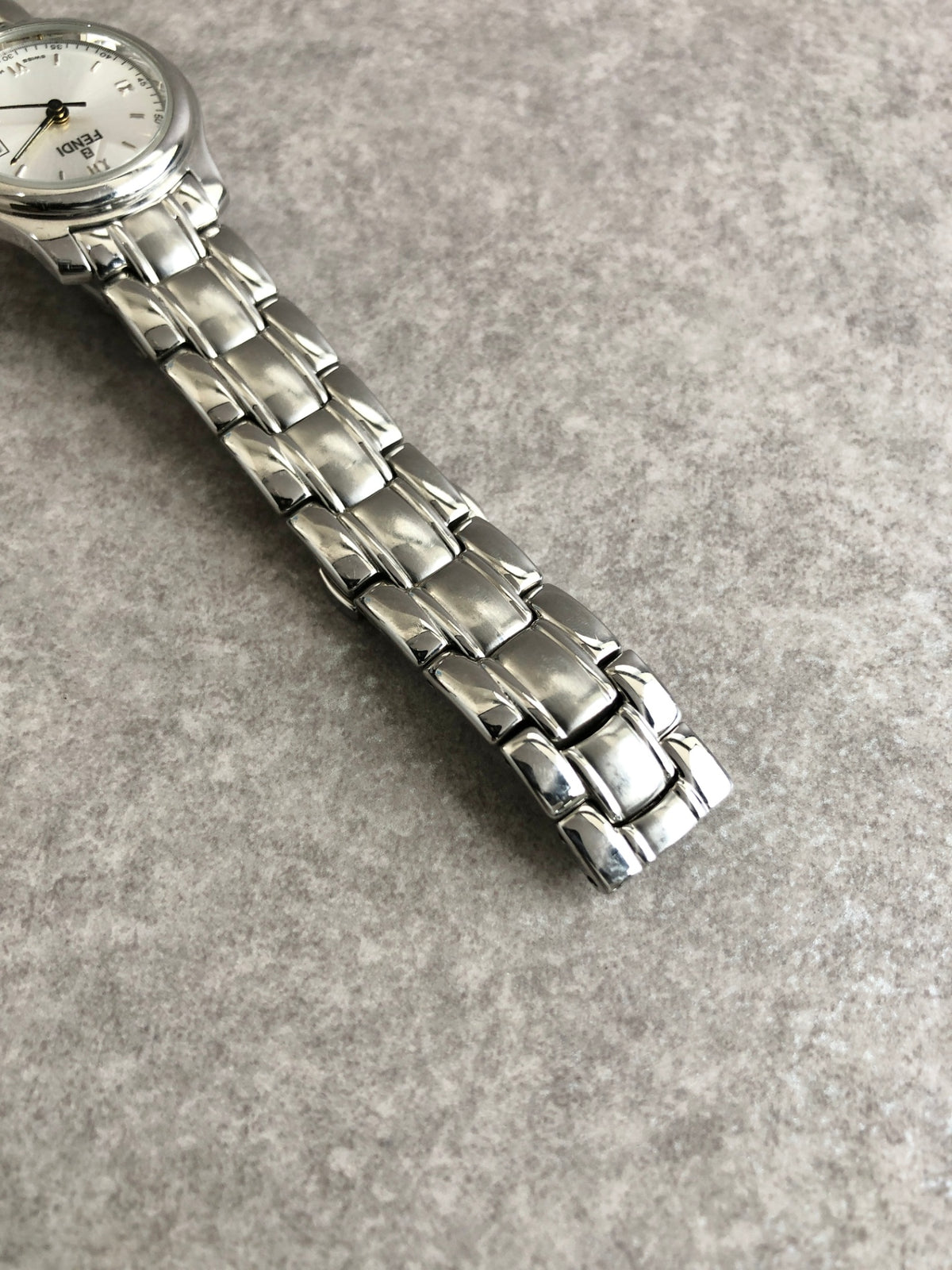 FENDI Quartz Watch Silver 210L Vintage 7n3fw5