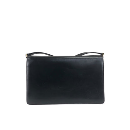 GUCCI GG Logo Shoulder bag Black Vintage ha84zp