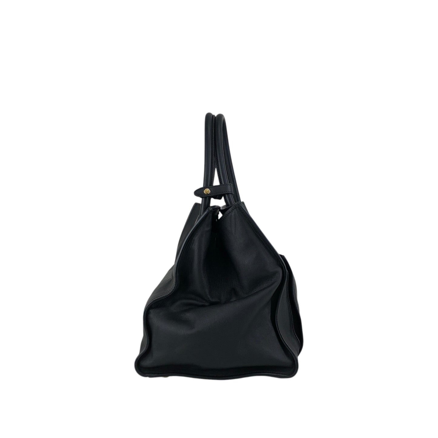 PRADA Triangle Logo Two-way Handbag Shoulder bag Black Vintage d2mxxu