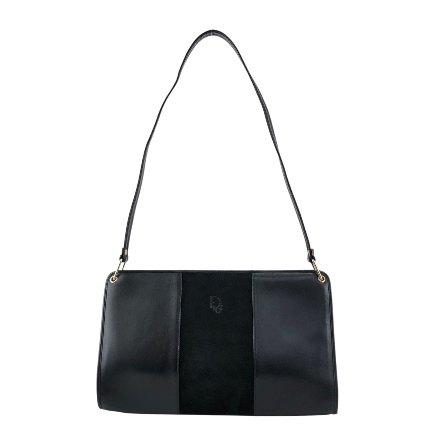 Christian Dior Logo Shoulder bag Black Vintage axpddi
