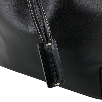 BURBERRY Nova Check Drawstring Shoulder bag Black Vintage 4iaxcb