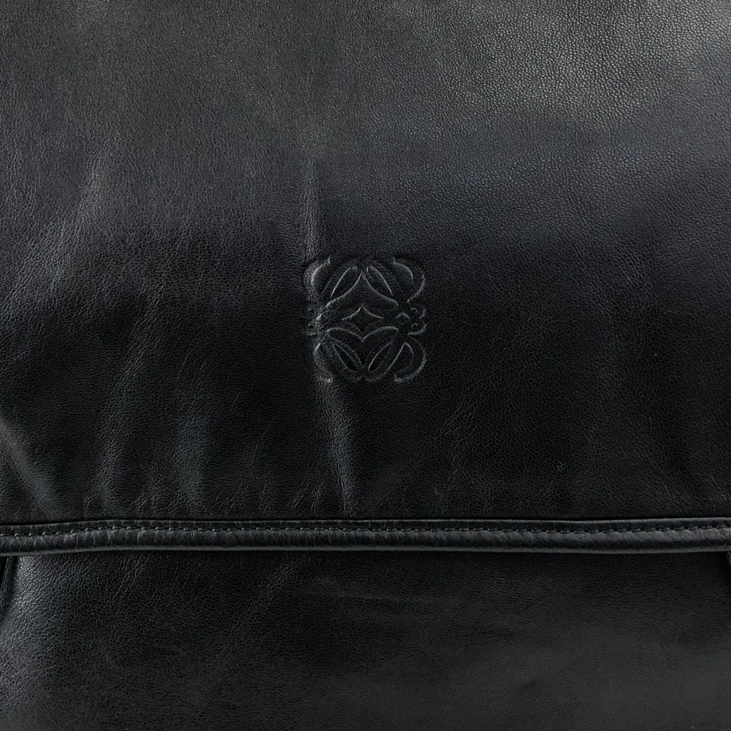LOEWE Anagram Shoulder bag Black Vintage stpht7