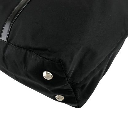 PRADA Tessuto Triangle Logo Two-way Handbag Shoulder bag Black Vintage 382dsw
