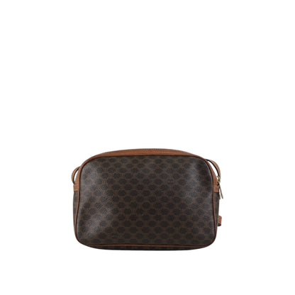 CELINE Macadam Gancini Shoulder bag Brown Vintage jcyy3u