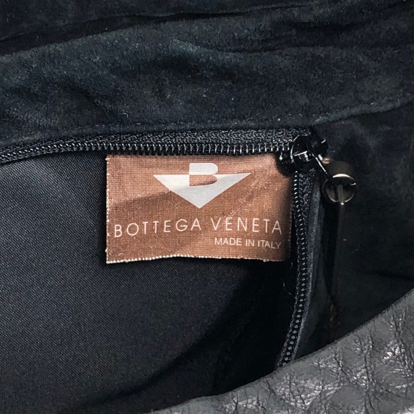 Bottega Veneta Intrecciato Handbag Hobobag Black 10500 105264NE Vintage xsmh56