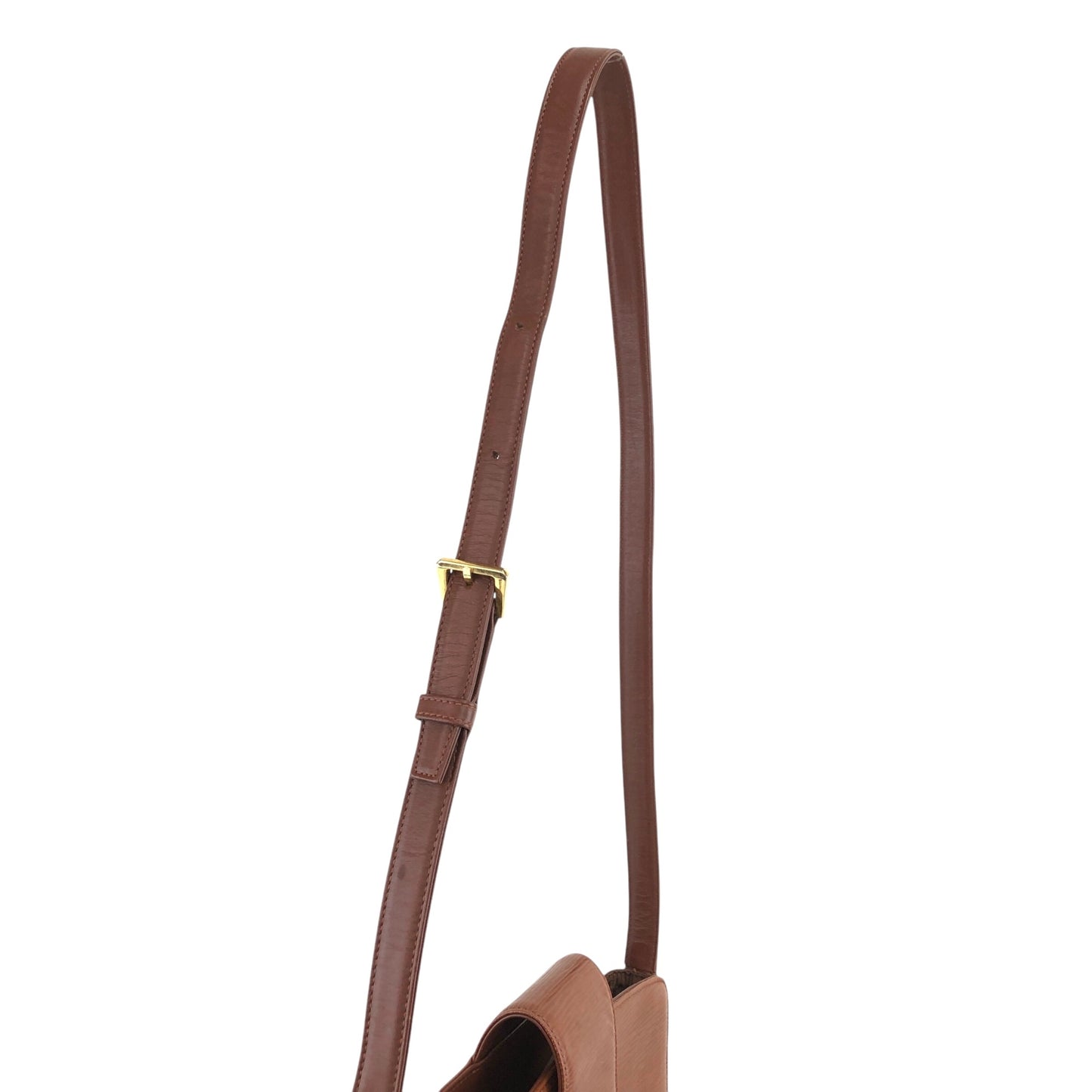 VALENTINO GARAVANI Logo Shoulder bag Brown Vintage 3vzxyh