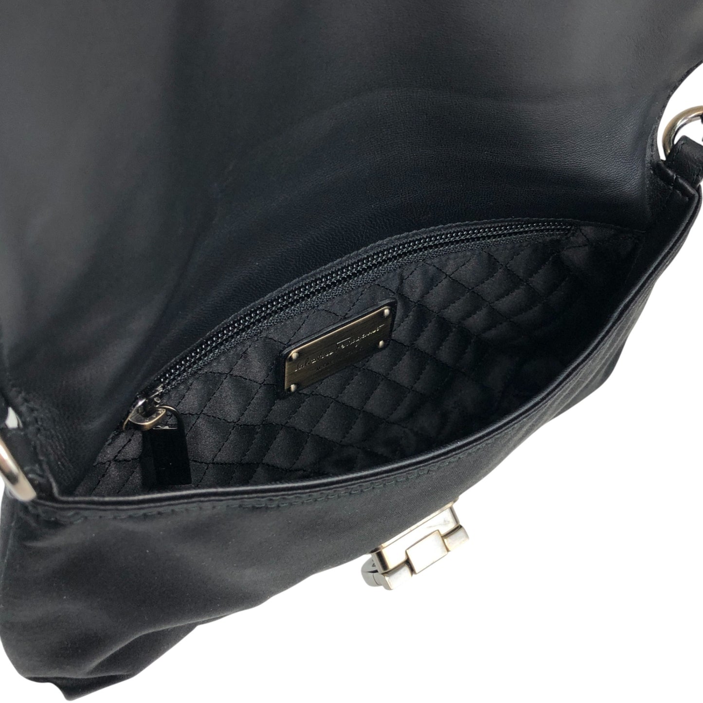 Salvatore Ferragamo Gancini Handbag Brown Vintage 5bhg4h