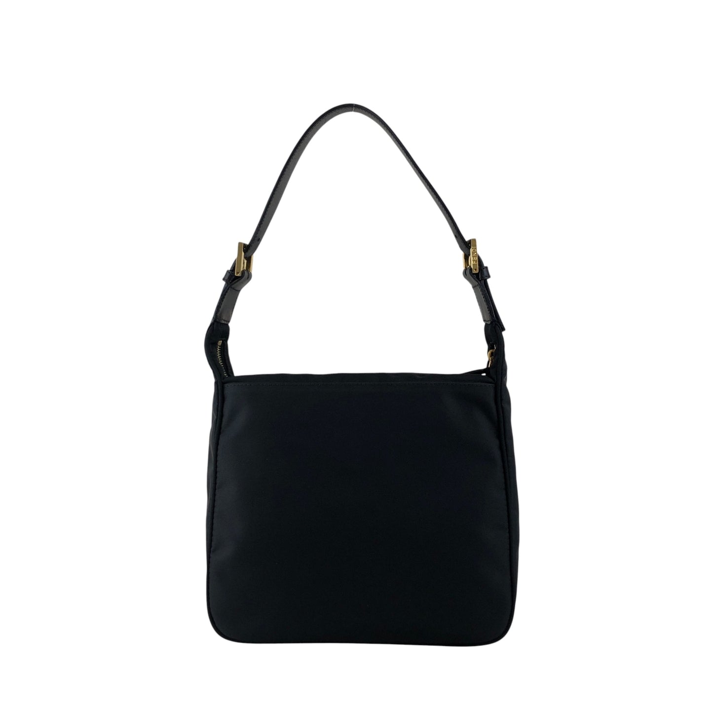 FENDI Logo Shoulder bag Black Vintage 4xxsjx