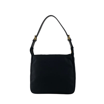 FENDI Logo Shoulder bag Black Vintage 4xxsjx