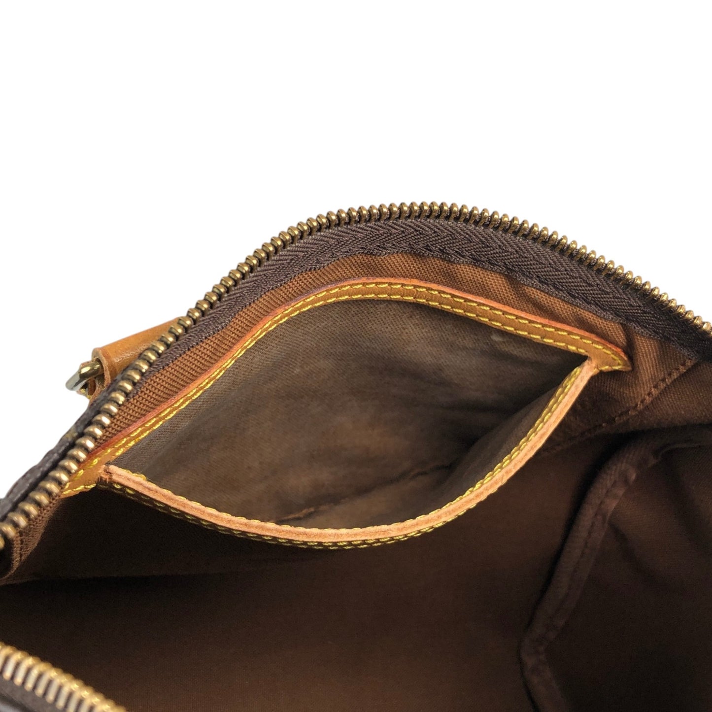LOUIS VUITTON Monogram Small Boston bag Handbag Brown Vintage ss8v76