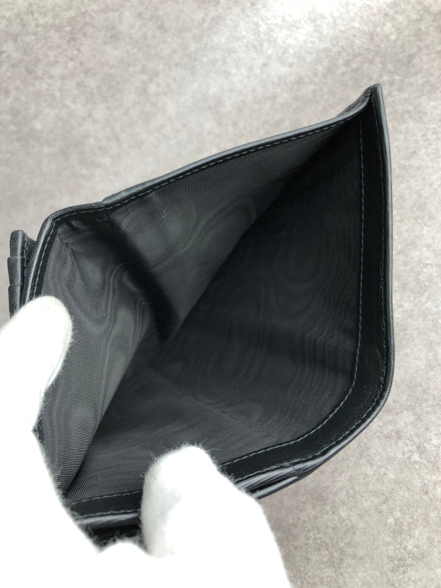 PRADA Logo Long Wallet Black Vintage yvkvsz