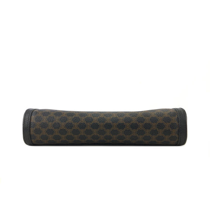 CELINE Macadam Clutch bag Black Vintage 82eut6