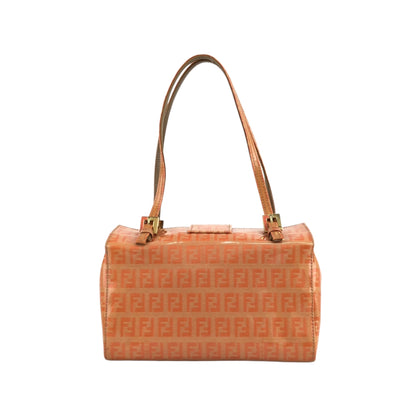 FENDI Zucchino Handbag Orange Vintage snr2vs