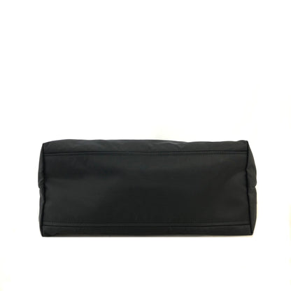 PRADA Triangle Logo Nylon Two-way Shoulder bag Totebag Black Vintage 8ba8nr