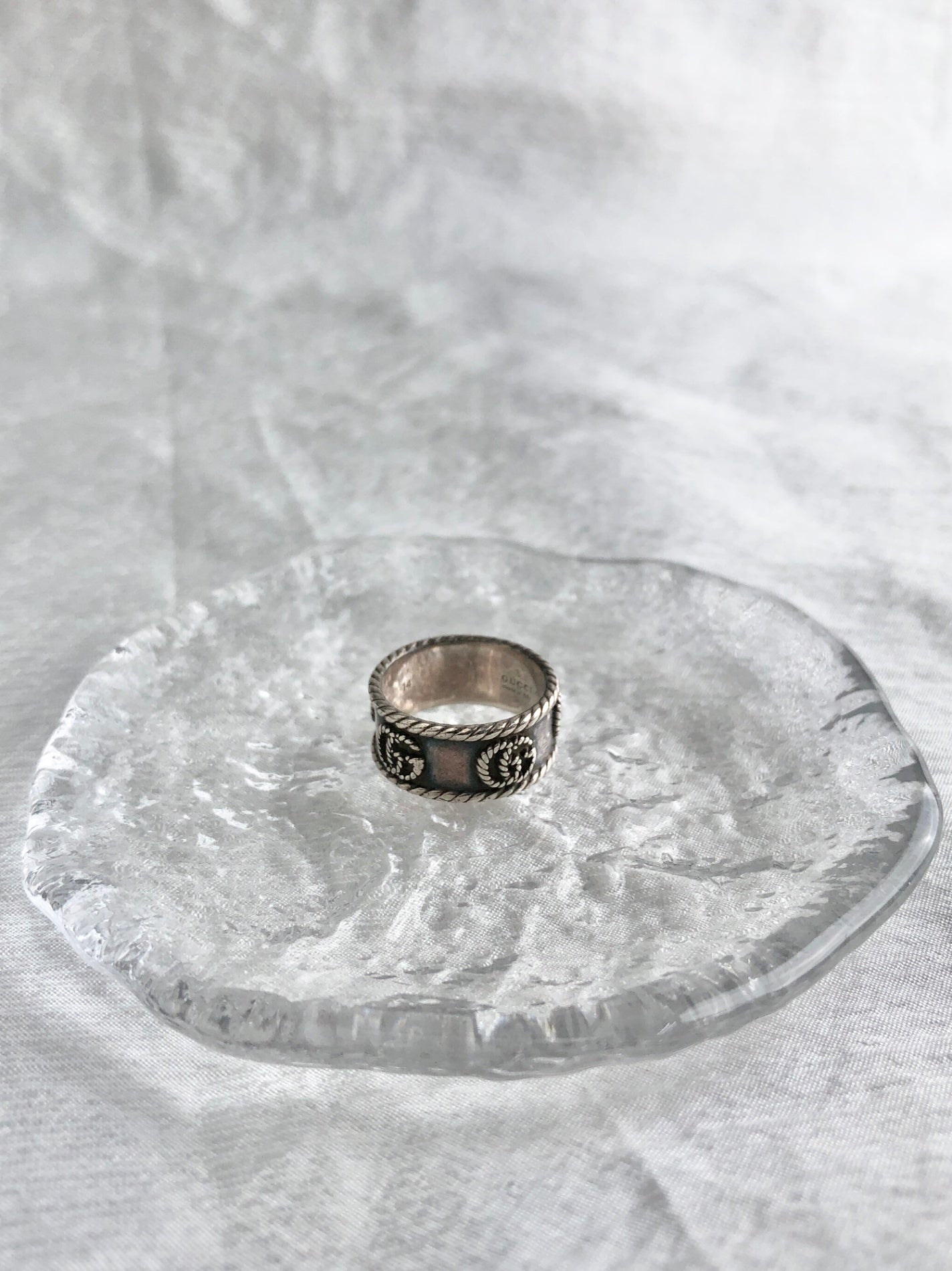 GUCCI Ring Silver Vintage 6gdf8j