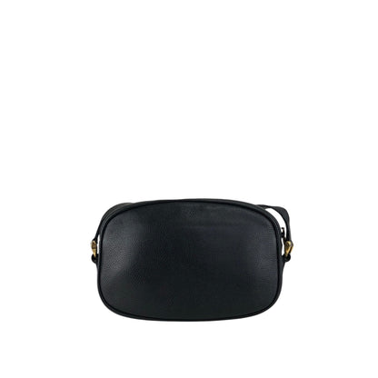 GUCCI GG Logo Motif Shoulder bag Black Vintage batagd