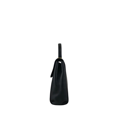 CELINE Toggle Clasp Two-way Handbag Shoulder bag Black Vintage nnb8md