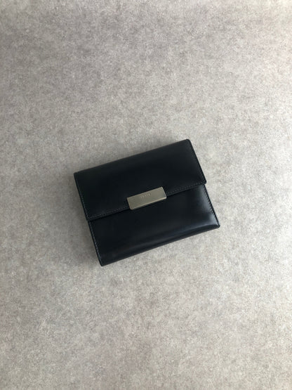 PRADA Logo Folded Wallet Black Vintage j6jr5n