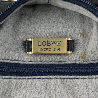 LOEWE Anagram Handbag Black Vintage atujby