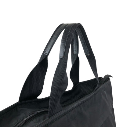 PRADA Tessuto Triangle Logo Two-way Handbag Shoulder bag Black Vintage 4s54ei