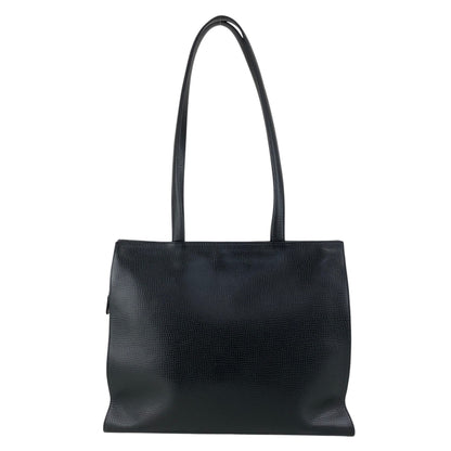 Christian Dior CD Logo Handbag Totebag Black Vintage 7e6azr