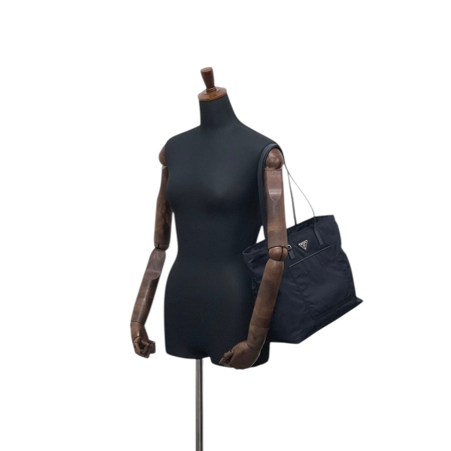 PRADA Tessuto Triangle Logo Totebag Navy Vintage 3j5ghg