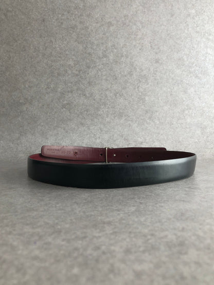LOEWE Anagram Belt Black×Burgundy Vintage nfn2n8