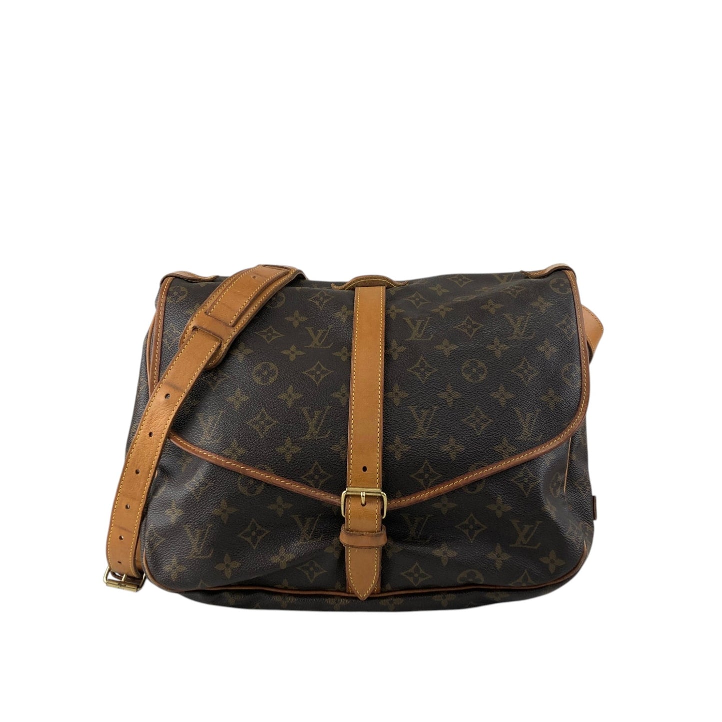 LOUIS VUITTON Monogram Shoulder bag Brown Vintage M42254 j4a4v6