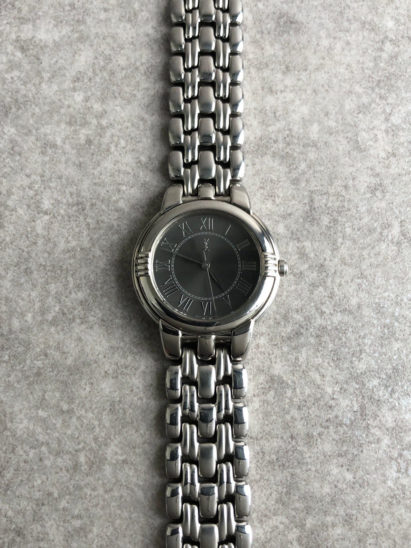 Yves Saint Laurent Quartz Watch Silver Vintage zhgbeb