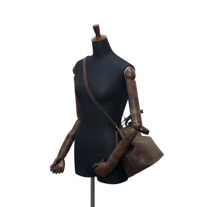 CHANEL Coco Mark Turn Lock Two-way Handbag Shoulder bag Brown Vintage kkmbzd