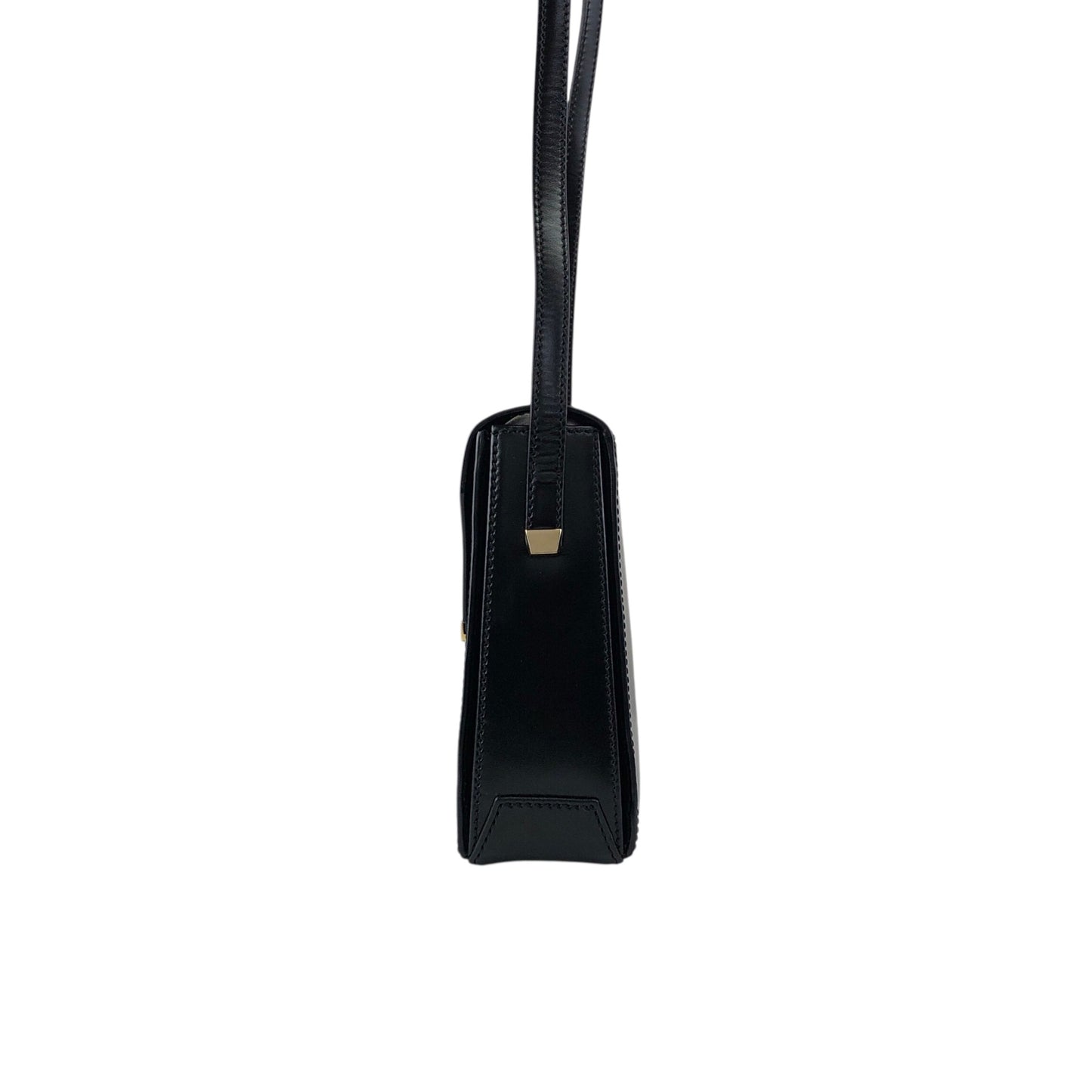 LOEWE Logo Shoulder bag Black Vintage unjut8