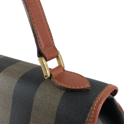 FENDI Pecan Turn Lock Shoulder bag Brown Vintage 6dw2b8