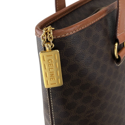 CELINE Macadam Totebag Brown Vintage iticcu