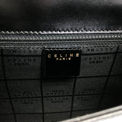 CELINE Gancini Chain Two-way Handbag Shoulder bag Black Vintage ydzyn7