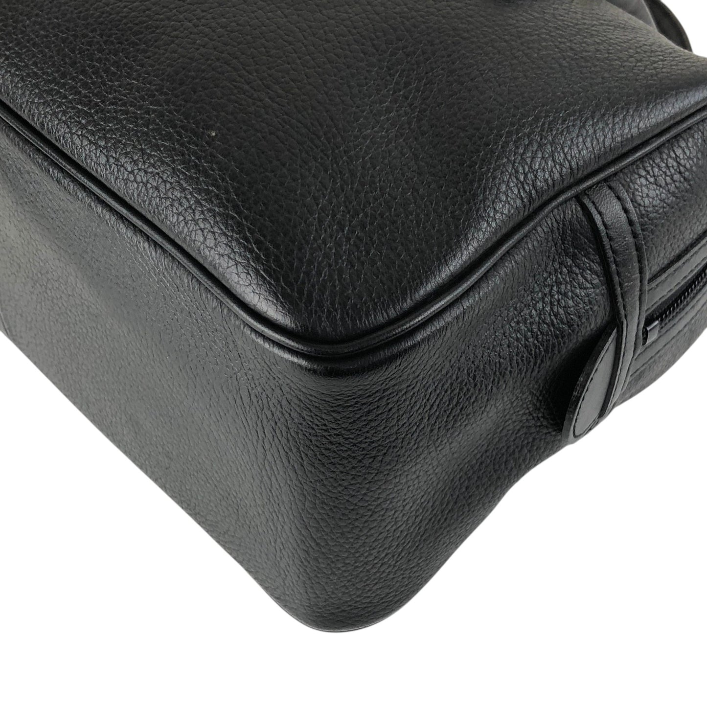 BURBERRY Logo Small Boston bag Handbag Black Vintage ny3hki