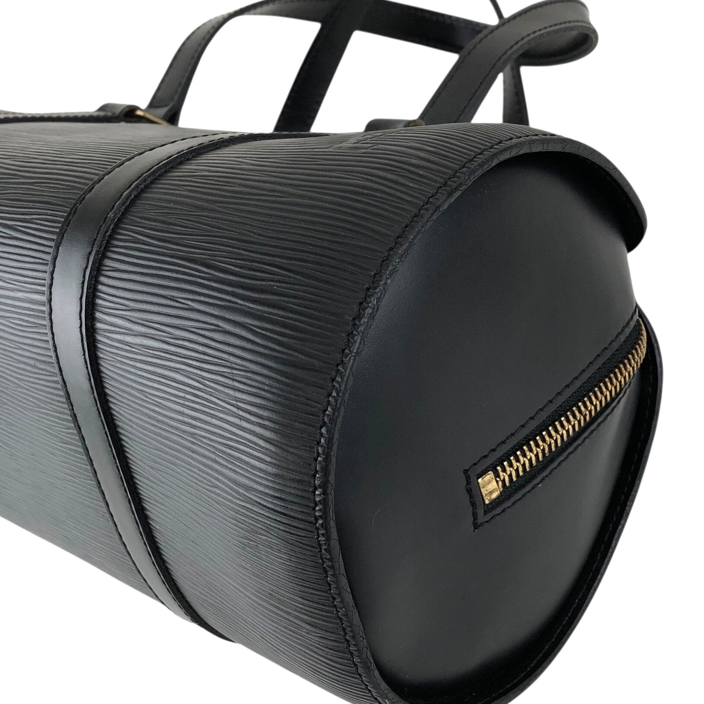 LOUIS VUITTON Handbag Barrel bag Black  Soufflot Vintage yw2s87