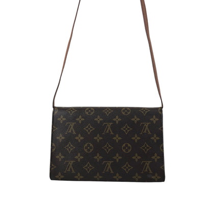 LOUIS VUITTON Monogram Shoulder bag Brown Vintage yz6dcp