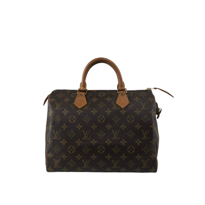 LOUIS VUITTON Monogram Boston bag Handbag Brown Vintage ancjxg