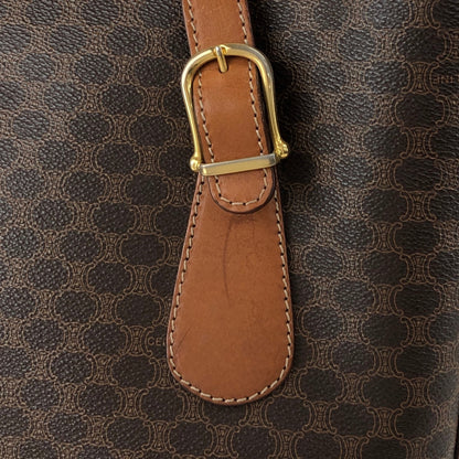 CELINE Macadam Blason Handbag Totebag Brown Vintage kyi4km