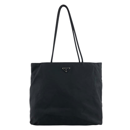 PRADA Triangle Logo Totebag Black Vintage hidgup
