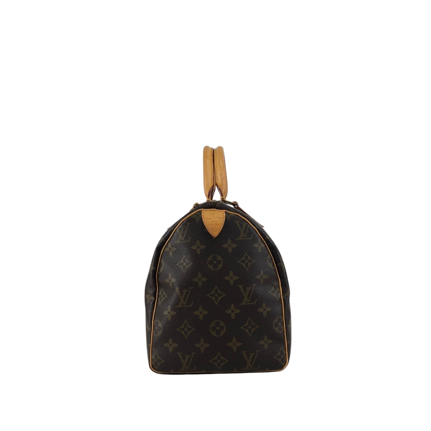LOUIS VUITTON Monogram Handbag Boston bag Brown Vintage s2cksy